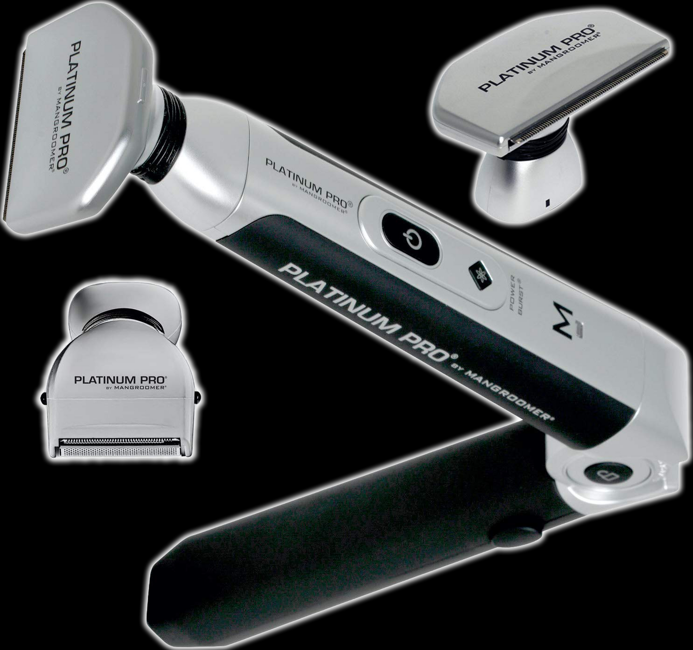 PLATINUM PRO Back Hair Shaver Complete Foil Attachment Head