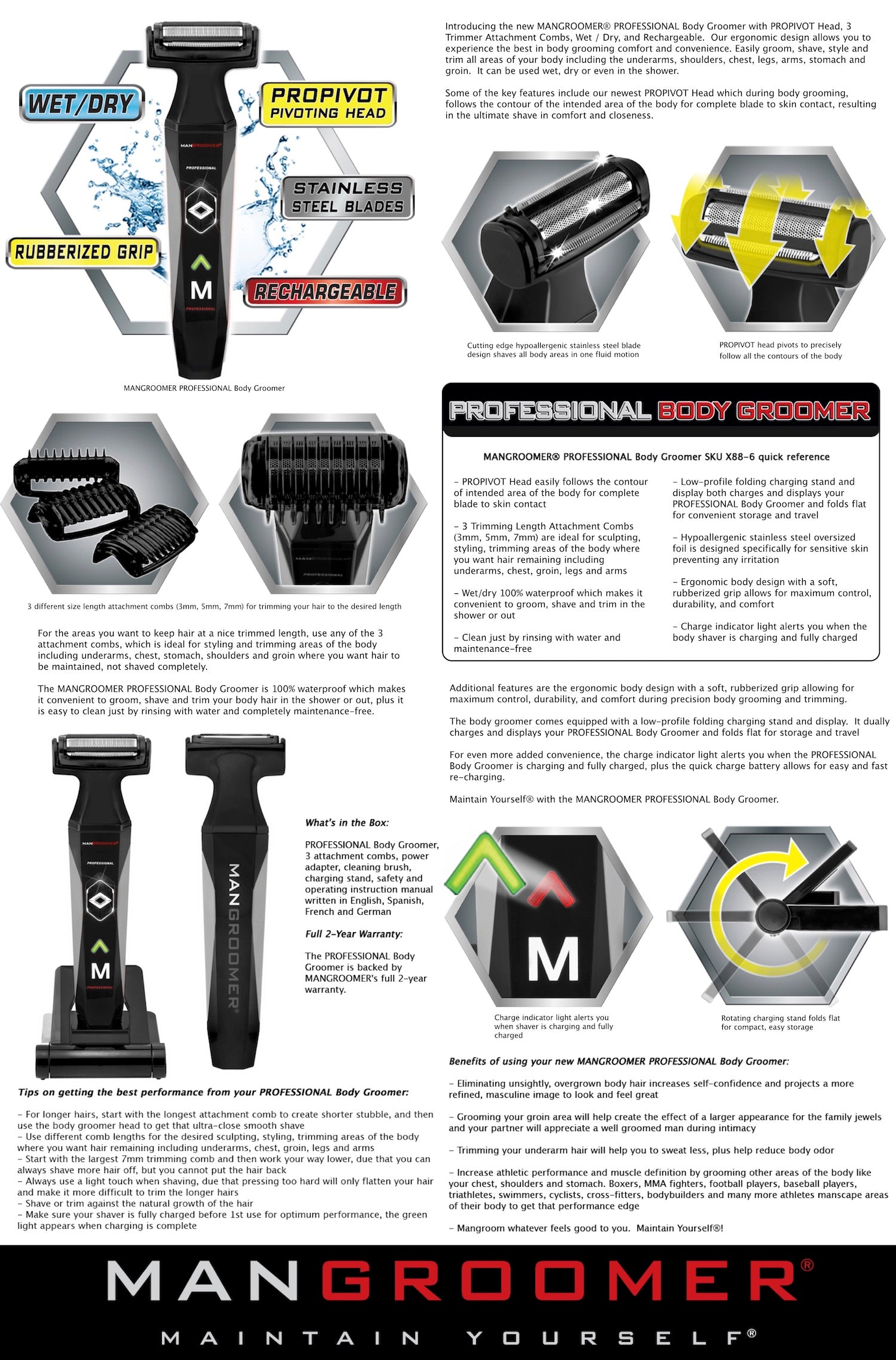 Professional body clearance trimmer